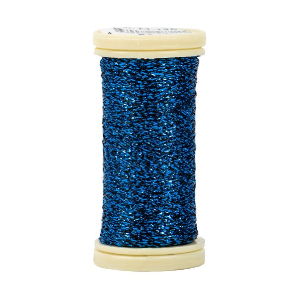 Мулине Gamma металлик M 5 мотков по 50 метров, M-138 черный/яр.голубой, Gamma BRILL