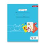 Тетрадь ученическая школьная A5+ 12 л. на скобе, белизна 100%, 25 шт, линия, 000362 учиться, Светоч 12ТСКд5_1_3_2