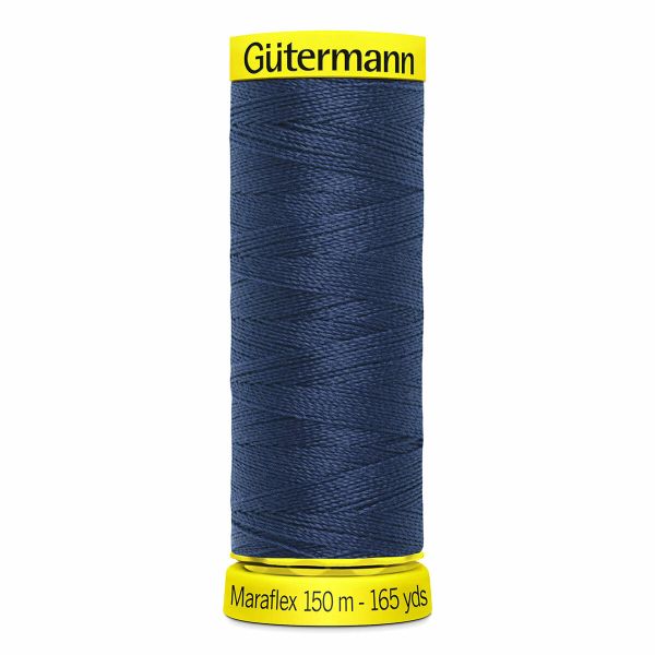Нитки для трикотажа Gutermann Maraflex, 150м, 013 синий, 5 катушек