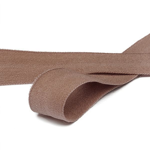 Резинка бельевая (окантовочная) матовая 15.0 мм / 50 метров, ROM.15293 F293 св.коричневый