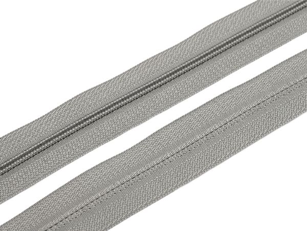 Молния рулонная витая (спираль) Т3 (3 мм) УСИЛЕННАЯ, НА БОБИНЕ, S-181 серый (цв.SBS) / кор. 1200 метров