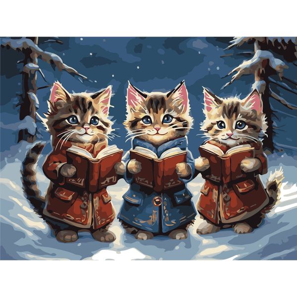 Картина по номерам Cristyle ST009, Зимний хор, 30х40 см