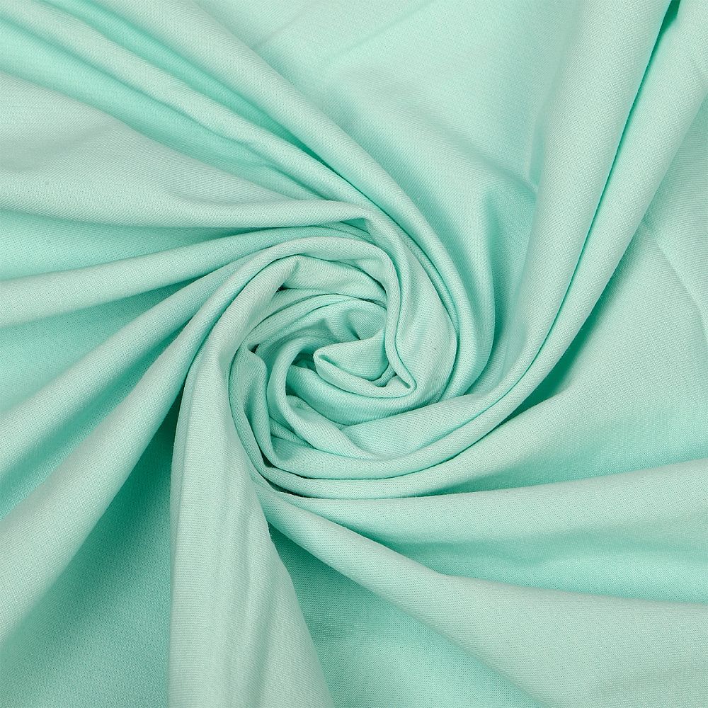 Футер 2-нитка петля поликоттон стрейч 220 г/м², 160 см / 3 метра, ФУТ2Х.TBY.ХЛ-ПЭ.S822.3, цв.S822 мятный