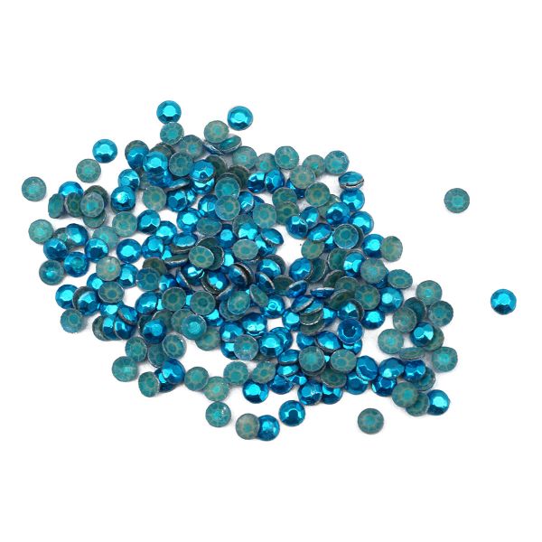 Стразы термоклеевые, 2 мм, ss6, 150 шт/упак (112 голубой)