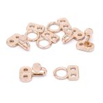 Крючки пришивные декоративные 17х6 мм, gold, 10 шт