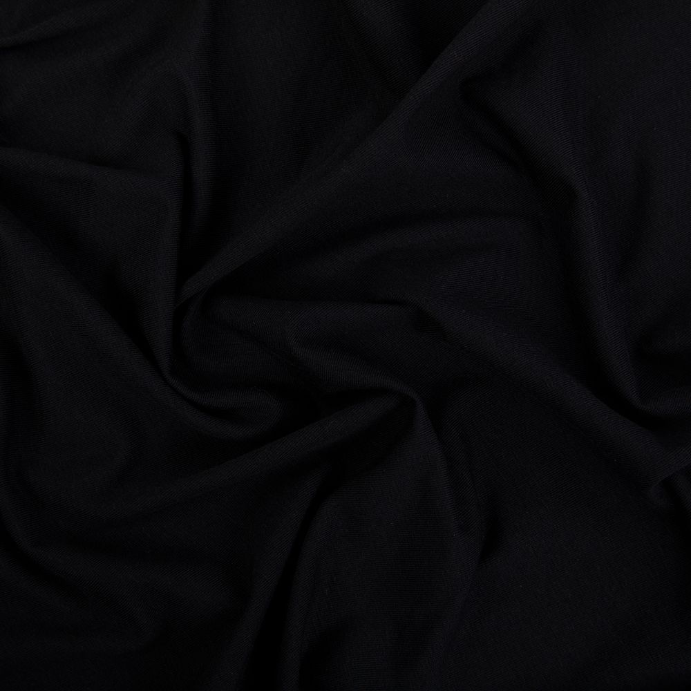 Кулирка 150±5 г/м², 40/1 Comp.Penye FULL LYC, 170 см / 10 метров, 124 черный/black, Gamma GCM