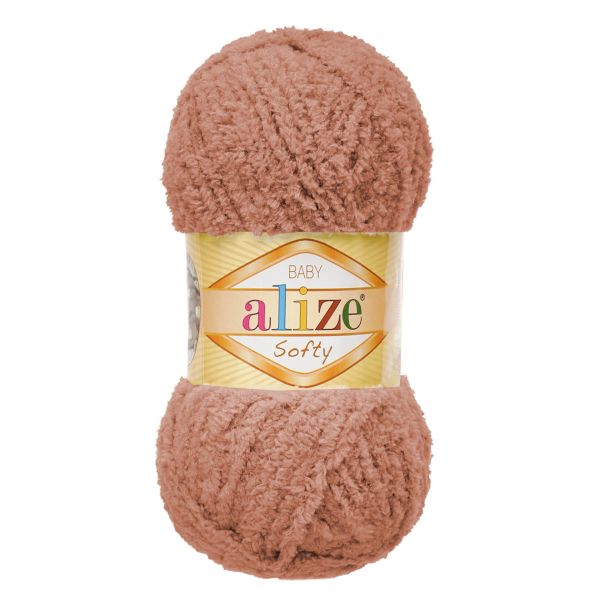 Пряжа Alize (Ализе) Softy / уп.5 мот. по 50 г, 115м, 261 светло-коричневый
