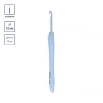 Крючок для вязания с прорезиненной ручкой металл ⌀5.0 мм, 16 см, Gamma RHP