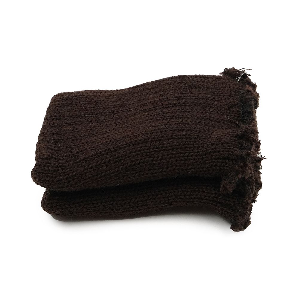 Манжеты трикотажные 7.0х9.5 см, 1 пара, плотные без шва, 729 коричневый