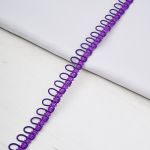 Тесьма декоративная с петлями 15 мм / 18.29 метра, фиолетовый, 13-7735