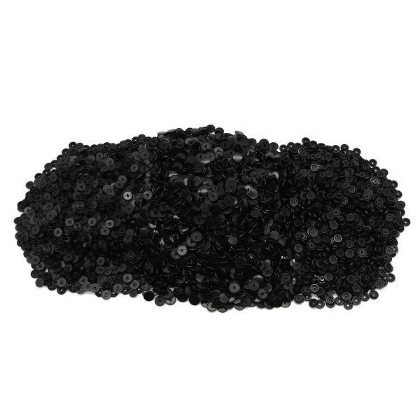 Кнопка рубашечная ⌀12,5/10мм пластик (≈1000 шт) New Star (322 чёрный)