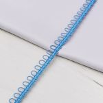 Тесьма декоративная с петлями 15 мм / 18.29 метра, голубой, 13-7735