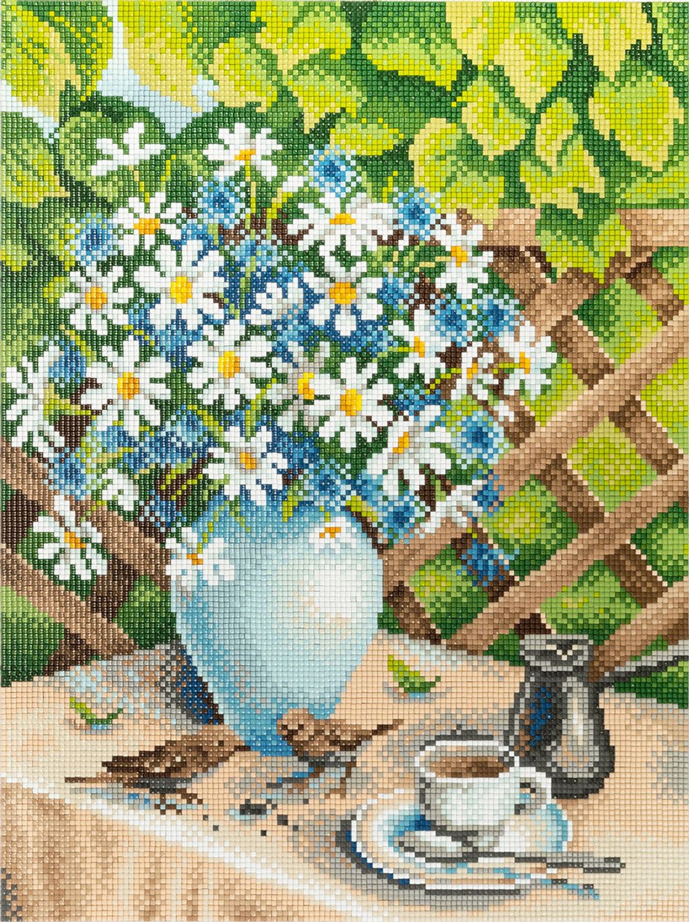 Алмазная (кристальная) мозаика Фрея, Дачное утро, 30х40 см