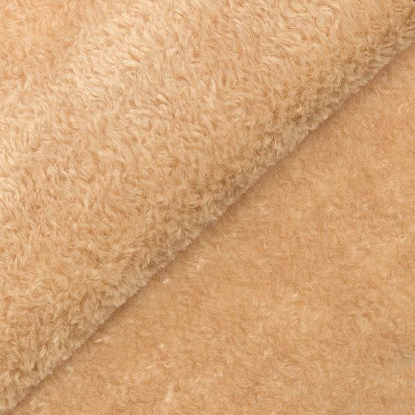 Плюш (ткань) Peppy PTB-002 288 г/м², 152 см / рул. 5 метров, песочный/camel