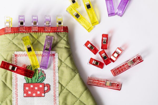 Клипсы для фиксации тканей 2.6 см, 10 шт, пластик/металл, Gamma QC-02