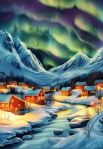 Пазл 500 элементов, Сияние севера, Фрея PZL-500/54