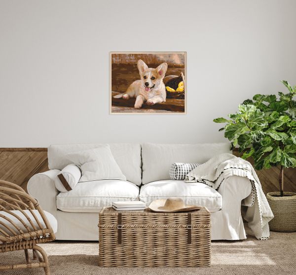 Картина по номерам Фрея, Вельш-Корги, 40х50 см