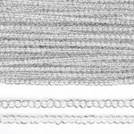 Тесьма отделочная 5 мм, 919 цв.серебро уп.45.7м