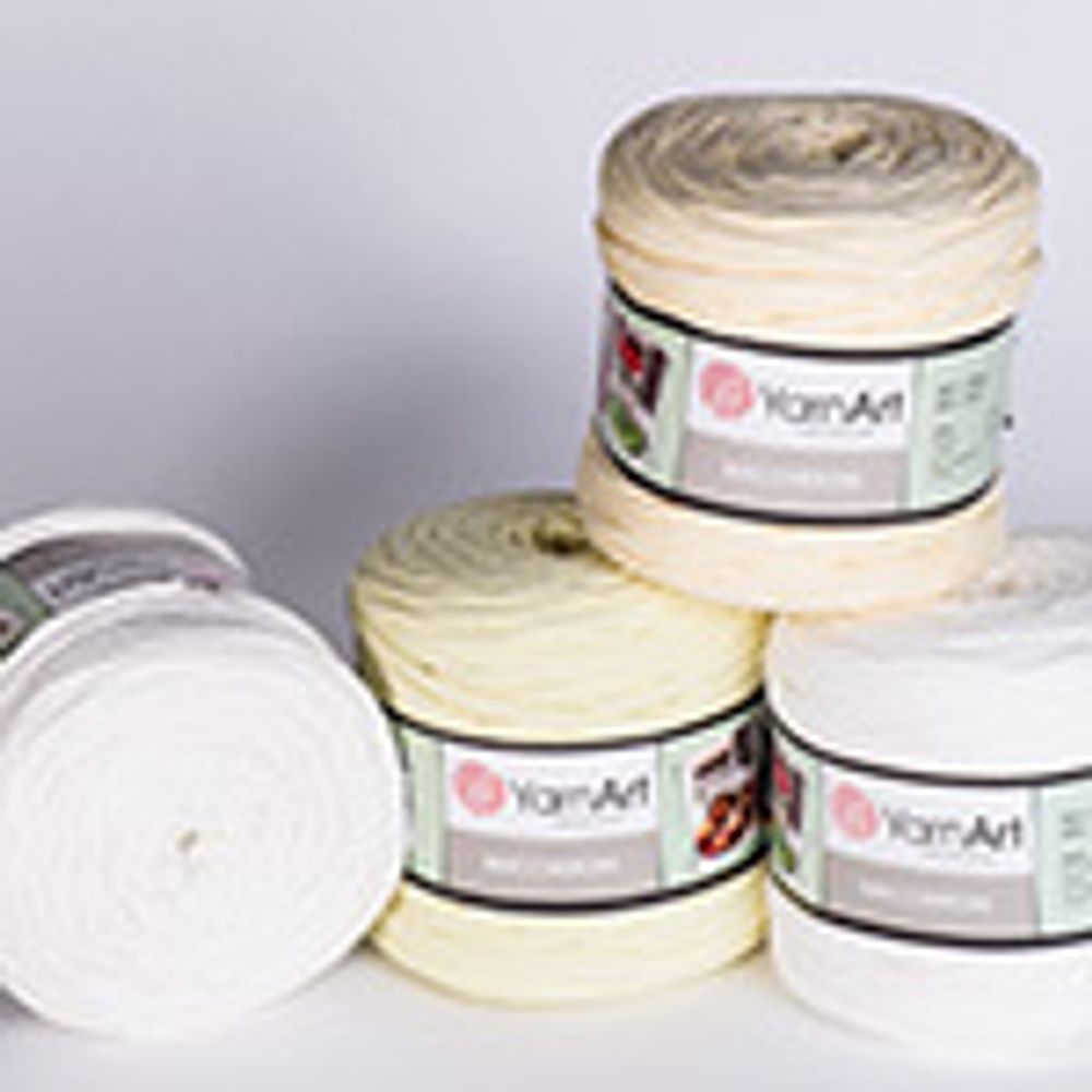 Пряжа YarnArt (ЯрнАрт) Maccheroni / уп.2 мот. по 600 г ± 100г, 3 молочный