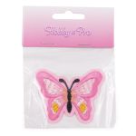 Термоаппликация Бабочка, 5.4х7см, Hobby&Pro (розовый)