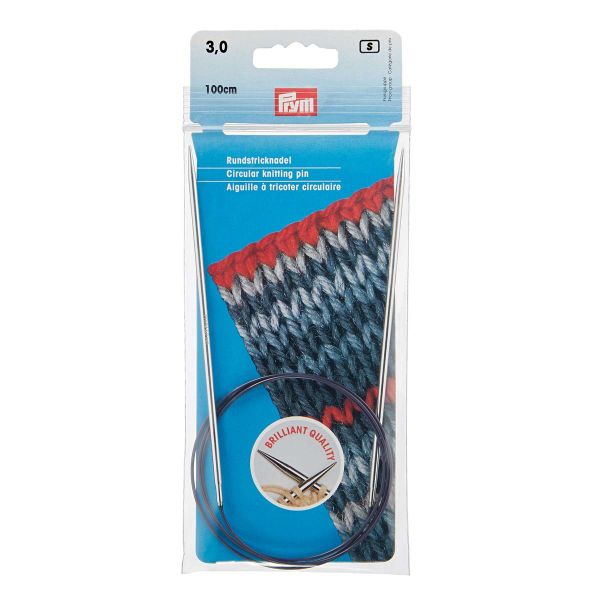 Спицы круговые Prym ⌀3,0 мм, 100 см