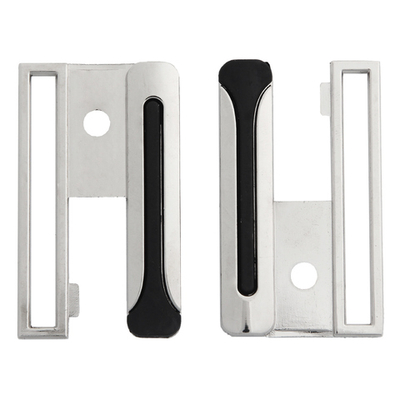 Пряжка ременная металл 50 мм (никель +черн), 4 шт