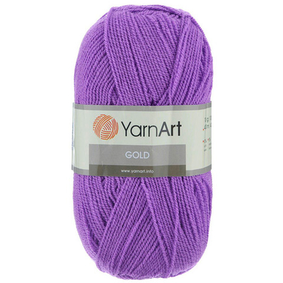 Пряжа YarnArt (ЯрнАрт) Gold / уп.5 мот. по 100 г, 400м, 13284 9002 фиалка