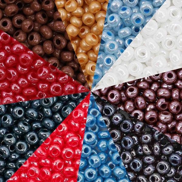 Набор бисера Preciosa №25, 50 г (10 цв. по 5 г), (№10/0 = ⌀2.3 мм)