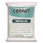 Полимерная глина Cernit Metallic запекаемая, имитация металла 56 гр, 054 тюркиз золото