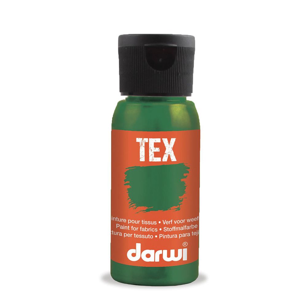 Краска для ткани Darwi TEX, 50 мл, 643 зеленый мох