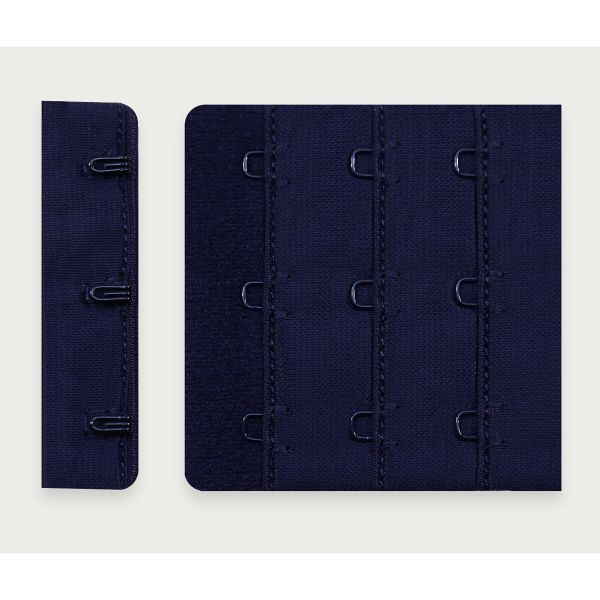 Застежки для бюстгальтера текстильные 3х3, 57 мм, 25 шт, 061 т.синий, Arta