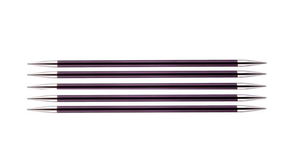 Спицы чулочные Knit Pro Zing ⌀6 мм, 15 см, 47013