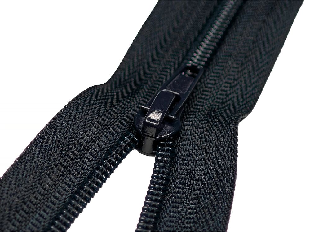 Молния спираль (витая) (цв.SBS) брючная Т3 (3 мм) 1 зам., н/раз., 18 см, автомат, S-071 т.синий, 100 шт