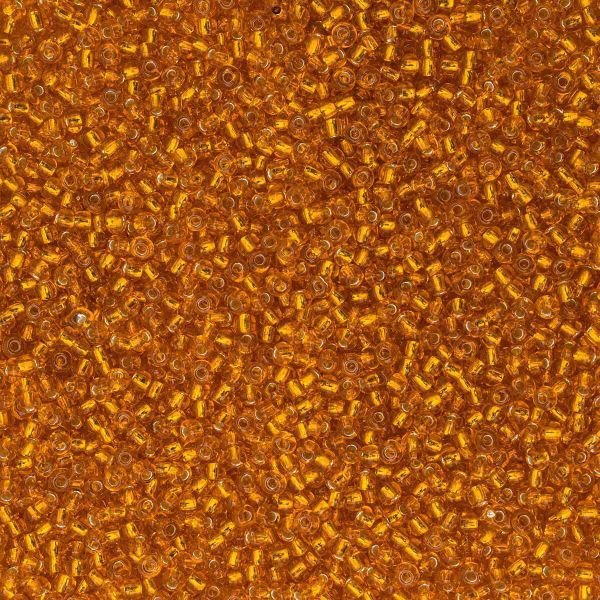 Бисер Preciosa прозрачный с серебр.центром 10/0, груг.отв, 50 г, (87060)