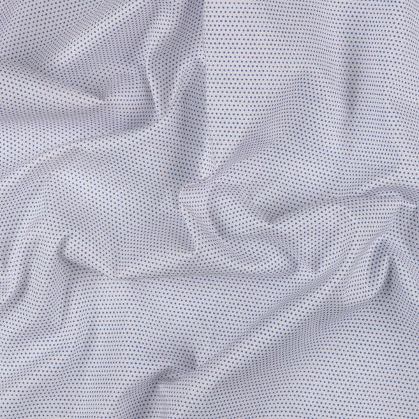 Ткань для пэчворка Peppy Бабушкин сундучок, рулон 112 см / 5 метров, БС-36 мл.горох бл.бл.розовый/синий, Peppy