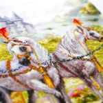 Набор для вышивания нитками Чудесная игла Premium, Тайное свидание 47х27 см