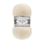 Пряжа Alize (Ализе) Superlana TIG / уп.5 мот. по 100 г, 570м, 1 кремовый