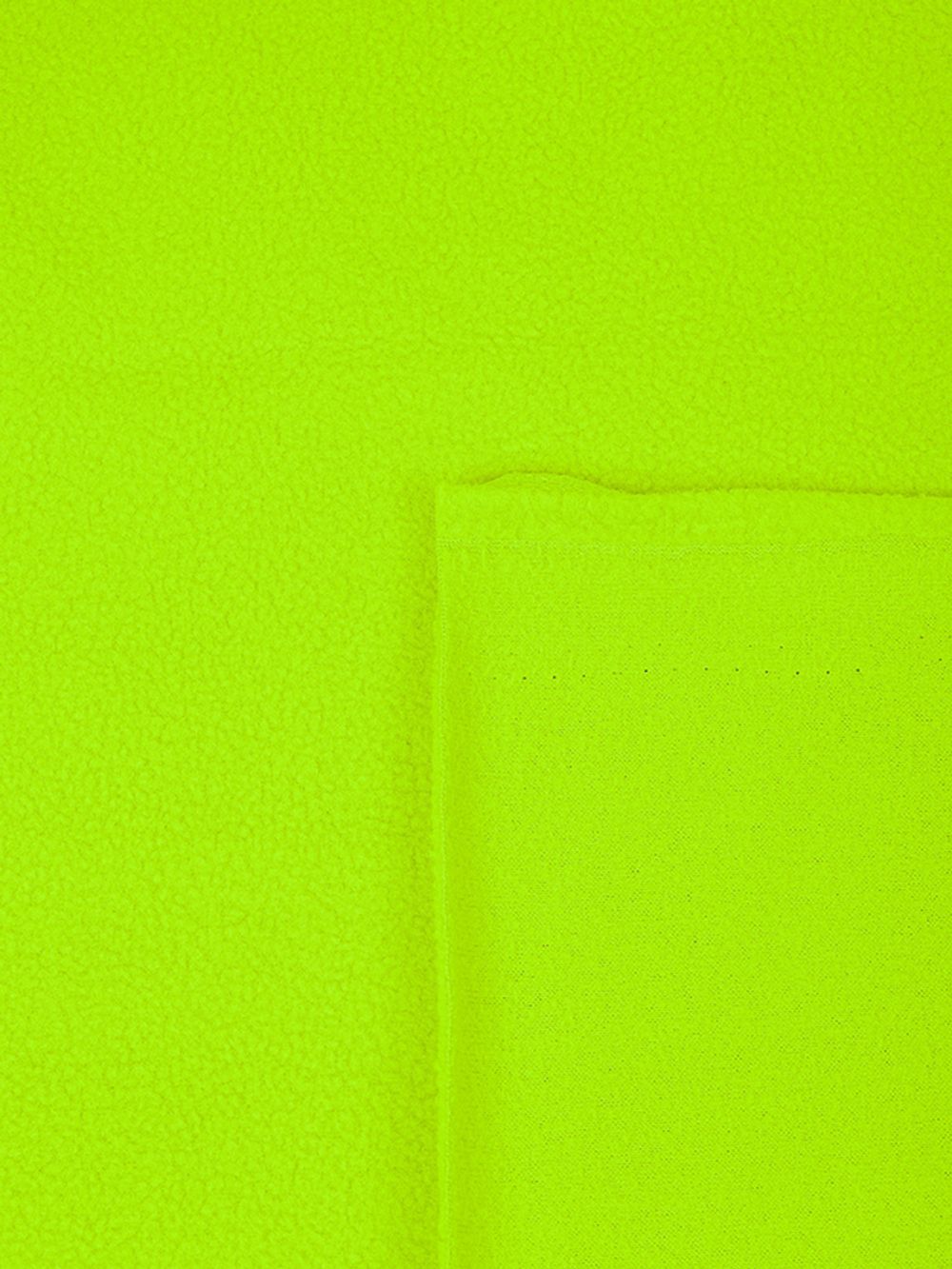 Флис 2-сторонний 190 г/м², 150 см / 2 метра, TBY-0059-229.2, цв.F229 неон желтый
