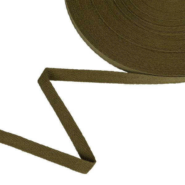 Тесьма (лента) киперная (100% х/б) 10 мм / 50 метров, хаки/khaki, Gamma TCT-10