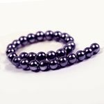 Бусины пластик (перламутр) ⌀4 мм, цв.133 фиолетовый, уп.500г (15000 шт), Magic4Hobby