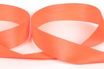 Лента атласная 1-сторонняя 25.0 мм / 33±2 метра, №512N(15-1456) коралловый(неон), Gamma