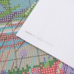 Набор для вышивания нитками Овен, Утёс с цветами 20х28см