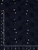 Ткань шитьё (прошва) 100 г/м², 150 см / 2 метра, TBY.Emb.8067.16, 16 т.синий