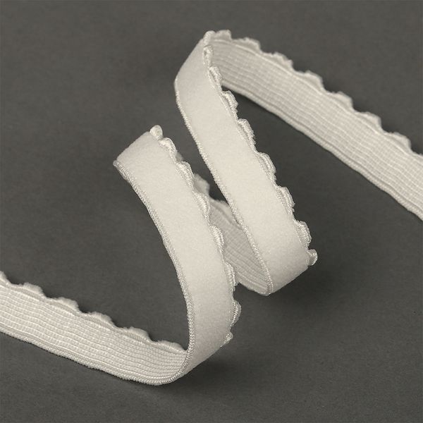 Резинка бельевая (отделочная) 10.0 мм / 50 метров, ЕТ-1, F102 сумрачно-белый