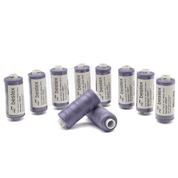 Нитки швейные бытовые Bestex 40/2, 365 м (400 ярд) / 10 кат., 074 лаванда