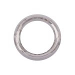 Кольцо литое металл in ⌀18 мм (25 мм внешн.), граненое (Pewter олово (чер.никель)), 4 шт, MB199