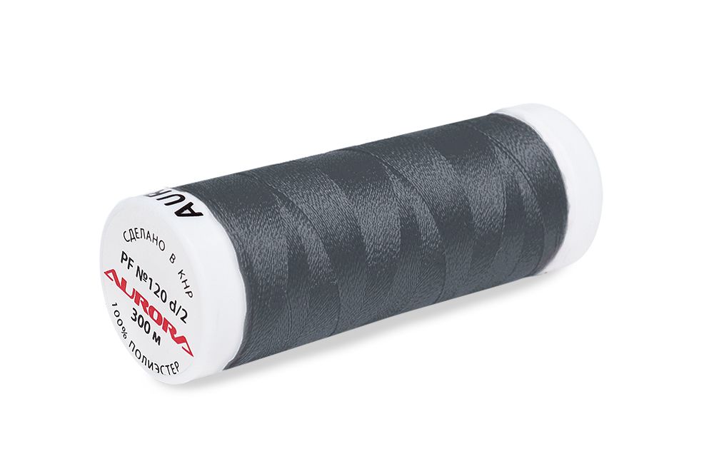 Нитки для креативных работ Aurora №120, 300 м, цв. PF495, 5 катушек