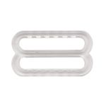 Рамки-регуляторы для бюстгальтера пластик 16.0 мм, прозрачный, 100 шт