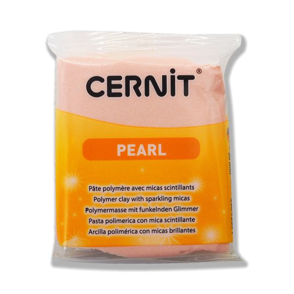 Полимерная глина запекаемая Cernit Pearl 56 гр, 475 розовый
