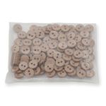 Пуговицы 2 прокола 14L, 9 мм, (Beige (бежевый)), NE74, 144 шт